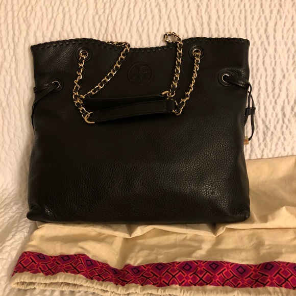 Tory Burch Marion Tote in Pebbled Leather - Picture 8 of 8